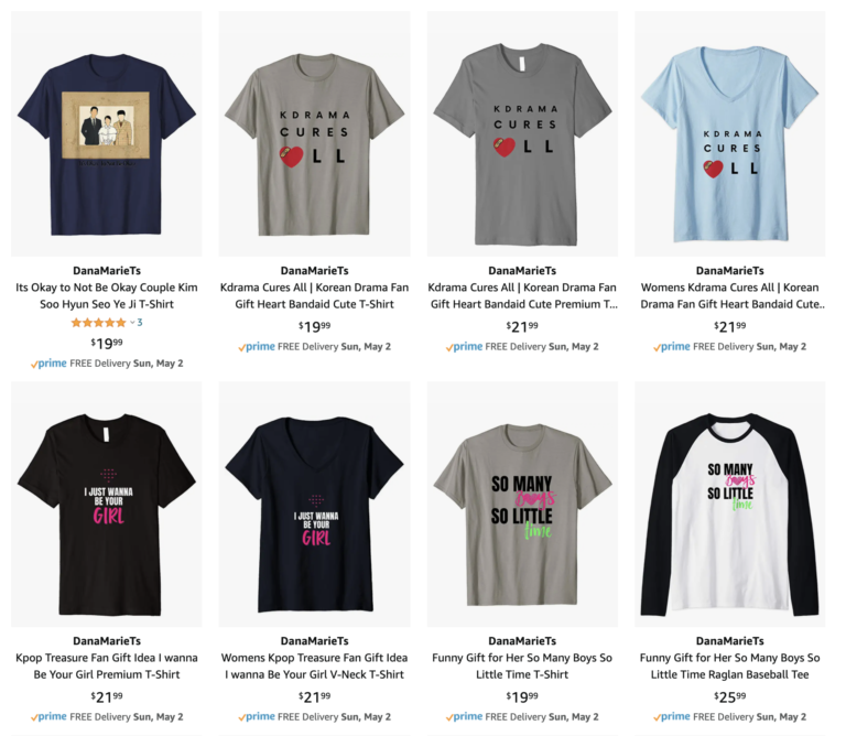 Kdrama Merch | Korean Drama K-Drama Merch T-shirts & More